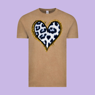 Dalmatians Heart Gold Glitter Vintage Tee Designed By Jasminsmagicworld