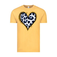 Vintage Mustard Dalmatians Heart Gold Glitter Vintage Tee - Jasminsmagicworld