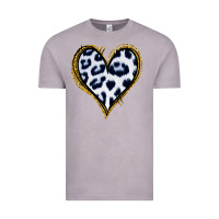 Vintage Zinc Dalmatians Heart Gold Glitter Vintage Tee - Jasminsmagicworld