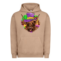 Pigment Burro highland cow mardi gras Urban Hoodie - JahusDesignShop
