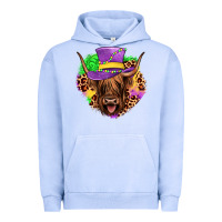 Pigment Grape Ice highland cow mardi gras Urban Hoodie - JahusDesignShop