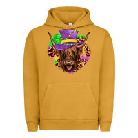 Pigment Peanut Butter highland cow mardi gras Urban Hoodie - JahusDesignShop