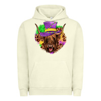 Highland Cow Mardi Gras Urban Hoodie | Teevron