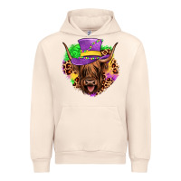 Sandshell highland cow mardi gras Urban Hoodie - JahusDesignShop