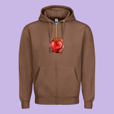 Apple Candy Zipper Hoodie Designed By Adodesignshop