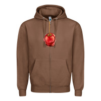 Chestnut apple candy Zipper Hoodie - AdoDesignShop