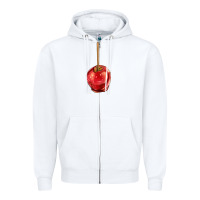 White apple candy Zipper Hoodie - AdoDesignShop