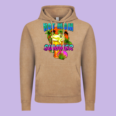 Hot Mom Summer Mother's Day Vintage Hoodie Designed By Fadigitalartstudio