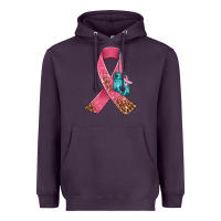 Plum cancer ribbon and boxing gloves Heavyweight Hoodie - AdoDesignShop