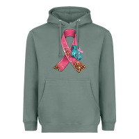 Cancer Ribbon And Boxing Gloves Heavyweight Hoodie | Teevron