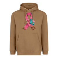 Toasted Coconut cancer ribbon and boxing gloves Heavyweight Hoodie - AdoDesignShop