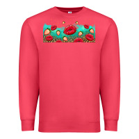 Cardinal lips and strawberries Premium Sweatshirt - AdoDesignShop