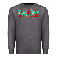 Lips And Strawberries Premium Sweatshirt | Teevron