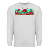 Dove Grey lips and strawberries Premium Sweatshirt - AdoDesignShop