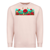 Pale Pink lips and strawberries Premium Sweatshirt - AdoDesignShop