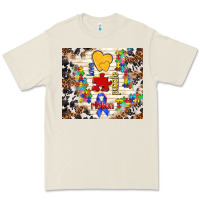 Love Puzzle Ribbon Premium Tee | Teevron