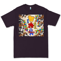 Plum love puzzle ribbon Premium Tee - TumblerDesignByShophia