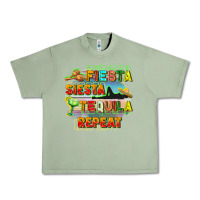 Oil Green Fiesta siesta tequila repeat Urban Heavy Tee - FaDigitalArtStudio