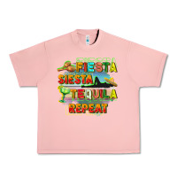 Salmon Fiesta siesta tequila repeat Urban Heavy Tee - FaDigitalArtStudio