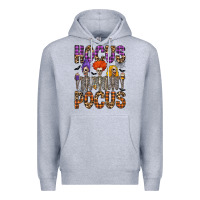 Heather Grey hocus pocus Premium Hoodie - CowhideDigitalArt