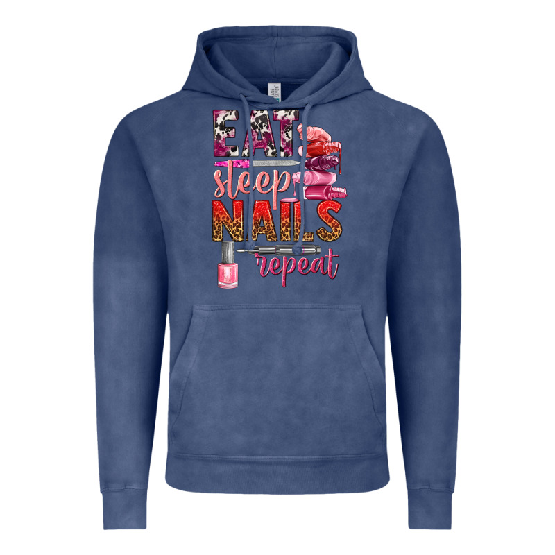 Eat Sleep Nails Repeat Bbs Vintage Hoodie by BundleAndBundleShop | Teevron