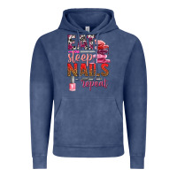 Vintage Denim eat sleep nails repeat bbs Vintage Hoodie - BundleAndBundleShop