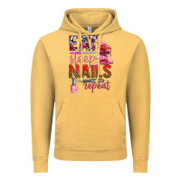 Vintage Mustard eat sleep nails repeat bbs Vintage Hoodie - BundleAndBundleShop