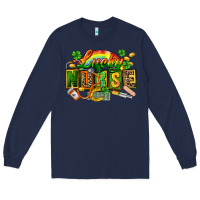 Navy lucky nurse Long Sleeve Tee - FaDigitalArtStudio