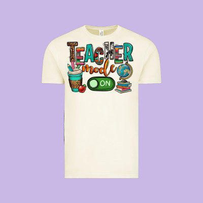 Teacher Mode On Vintage Tee Designed By Oliviacreatesart