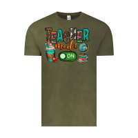 Vintage Olive teacher mode on Vintage Tee - OliviaCreatesArt