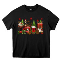 Christmas Coffee Cups Heavy Core Tee | Teevron