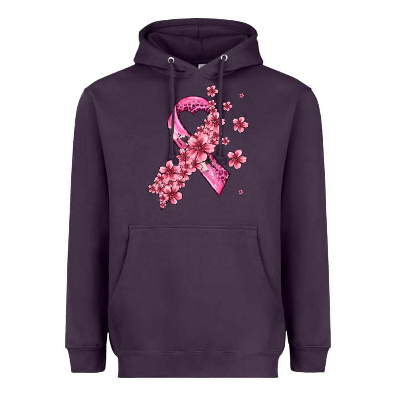 Pink Cancer Ribbon Heavyweight Hoodie by AdoDesignShop | Teevron