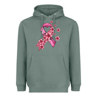 Sage pink cancer ribbon Heavyweight Hoodie - AdoDesignShop