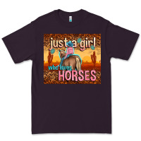Plum just a girl who loves horses Premium Tee - TumblerDesignByShophia