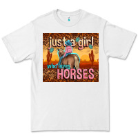 Just A Girl Who Loves Horses Premium Tee | Teevron
