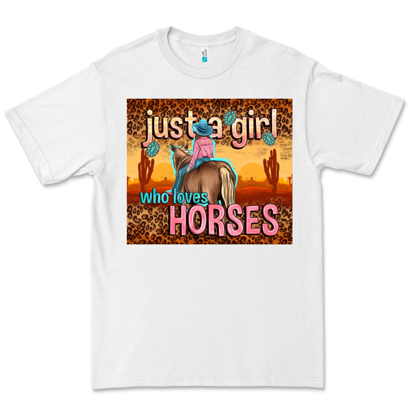 Just A Girl Who Loves Horses Premium Tee by TumblerDesignByShophia | Teevron