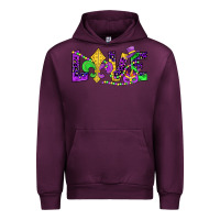 Mauve Wine mardi gras love Urban Hoodie - JahusDesignShop