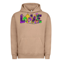 Pigment Burro mardi gras love Urban Hoodie - JahusDesignShop