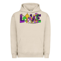 Pigment French Oak mardi gras love Urban Hoodie - JahusDesignShop