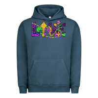 Pigment Midnight Navy mardi gras love Urban Hoodie - JahusDesignShop