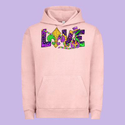 Mardi Gras Love Urban Hoodie Designed By Jahusdesignshop