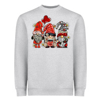 Heather Grey ladybug  gnomies Heavyweight Sweatshirt - BarkalooDesign