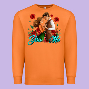 You And Me Premium Sweatshirt Designed By Adodesignshop