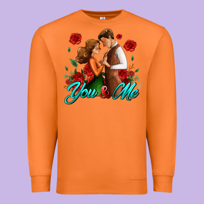 You And Me Premium Sweatshirt Designed By Adodesignshop