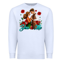 White you and me Premium Sweatshirt - AdoDesignShop
