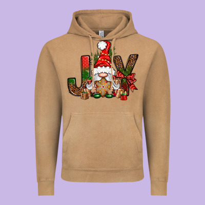 Joy Christmas With Gnome Bbs Vintage Hoodie Designed By Bundleandbundleshop