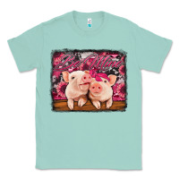 Seafoam be mine valentine's day pigs Classic Tee - Jasminsmagicworld