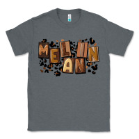 Charcoal Heather melanin with leopard Classic Tee - CowGirlArtShop