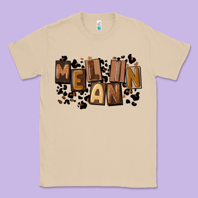 Melanin With Leopard Classic Tee Designed By Cowgirlartshop
