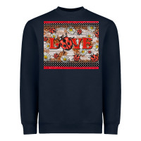 Navy love ladybug Heavyweight Sweatshirt - BarkalooDesign